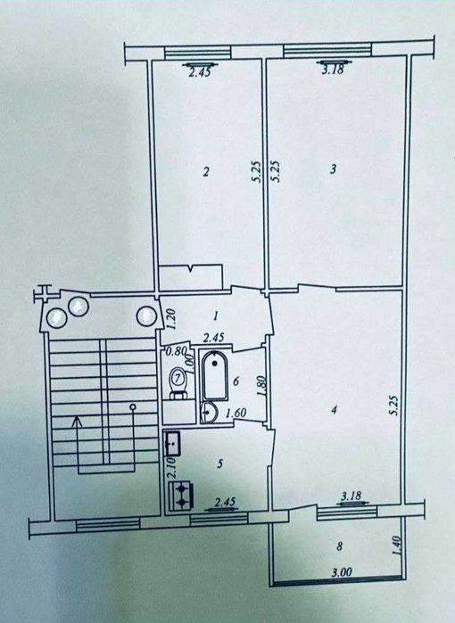 3-xonali kvartira, 65 m², Toshkent, Mirzo Ulug‘bek tumani, sotuvga