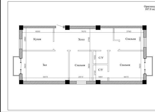 4-комнатная квартира, 111 м²