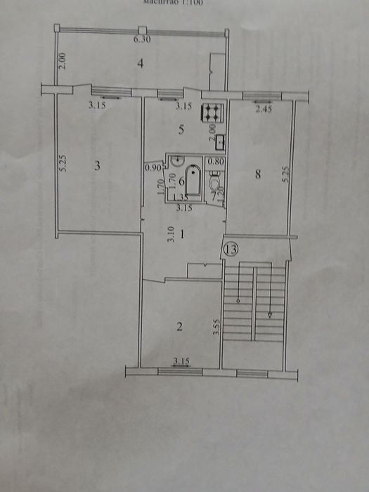 3-комнатная квартира, 78 м², Ташкент, Мирзо-Улугбекский район, на продажу