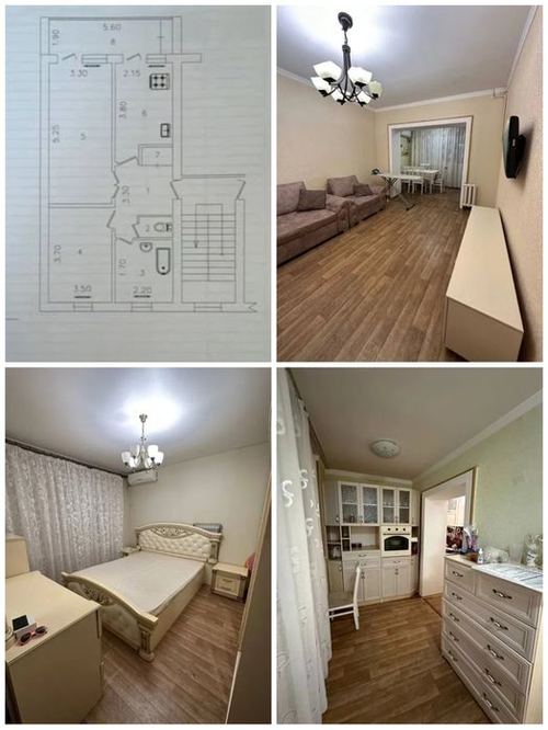 2-room apartment, 60 m²