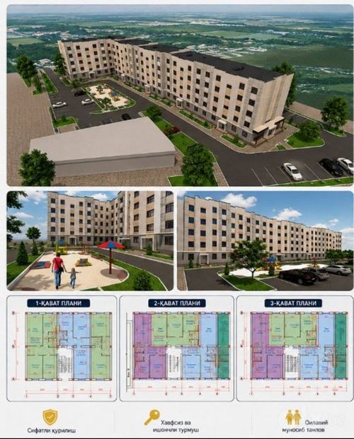 2-room house, 61 m²