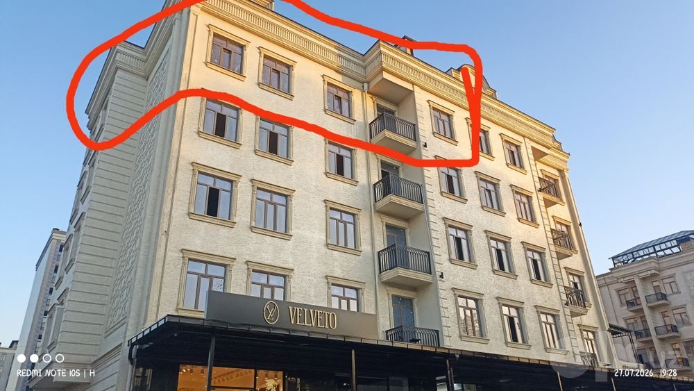 4-комнатная квартира, 124 м², Самарканд, на продажу