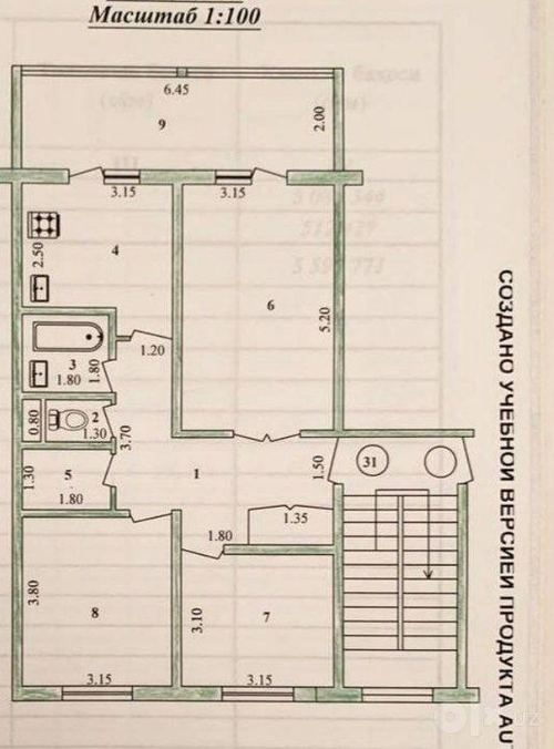 3-room apartment, 78 m²