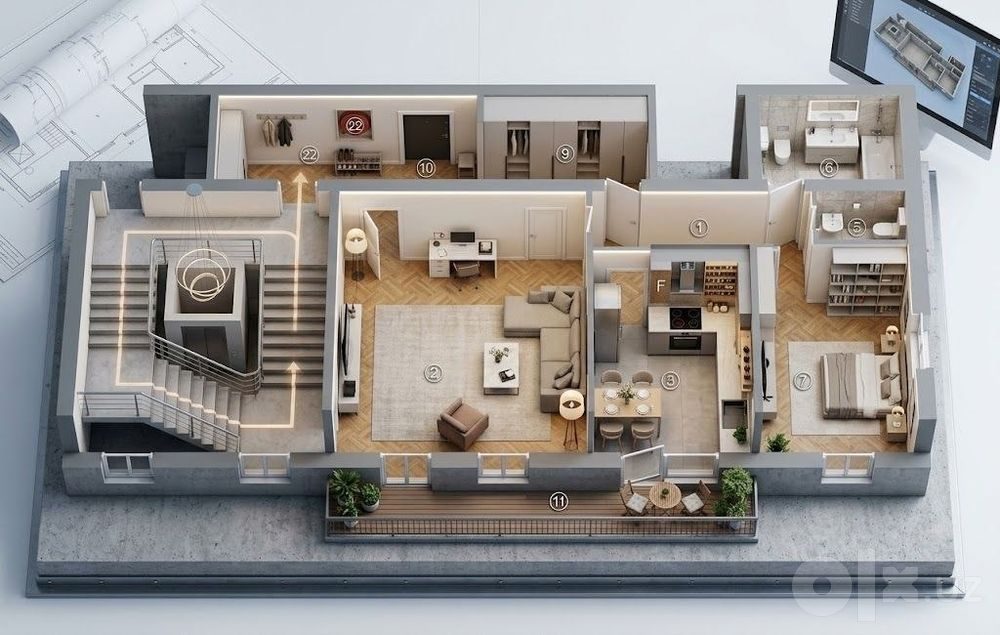 2-комнатная квартира, 60 м², Ташкент, Мирзо-Улугбекский район, на продажу