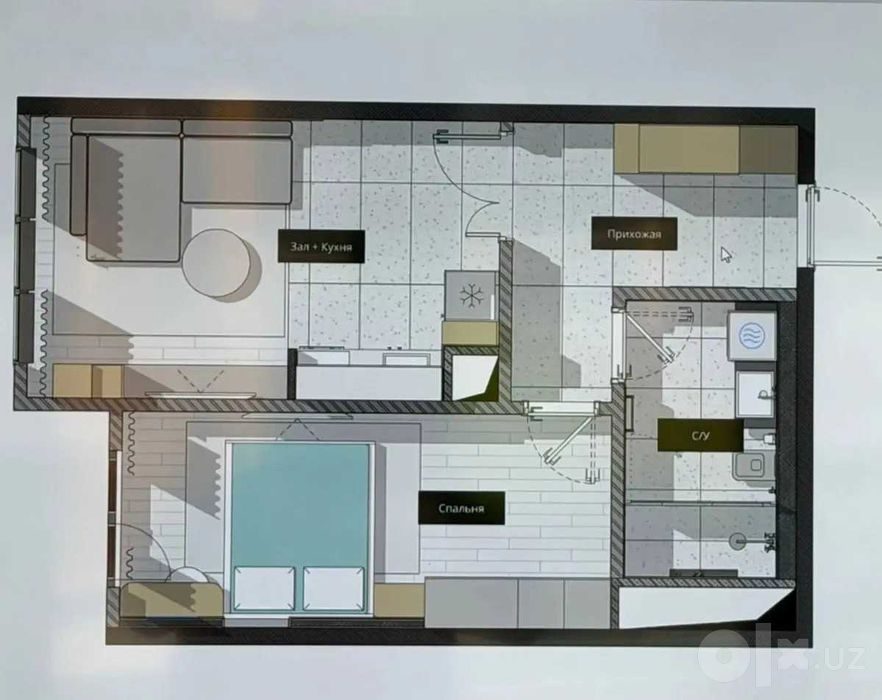 2-комнатная квартира, 48 м², Ташкент, Мирзо-Улугбекский район, на продажу
