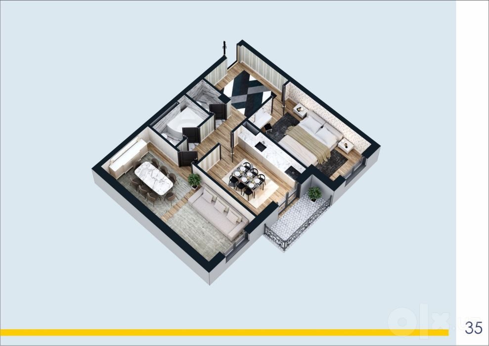 2-room apartment, 83 m², Tashkent, Almazar District, for sale