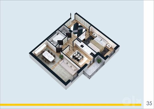 2-room apartment, 83 m²