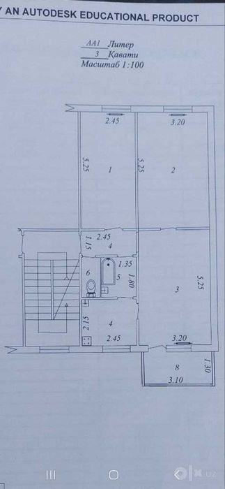 3-room apartment, 65 m²