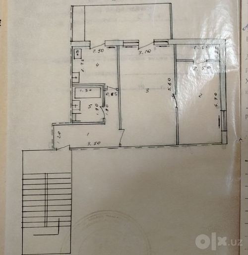 2-room apartment, 56 m²