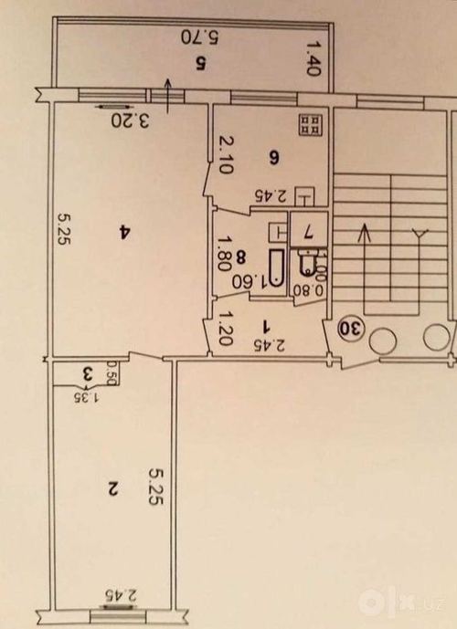2-комнатная квартира, 50 м²