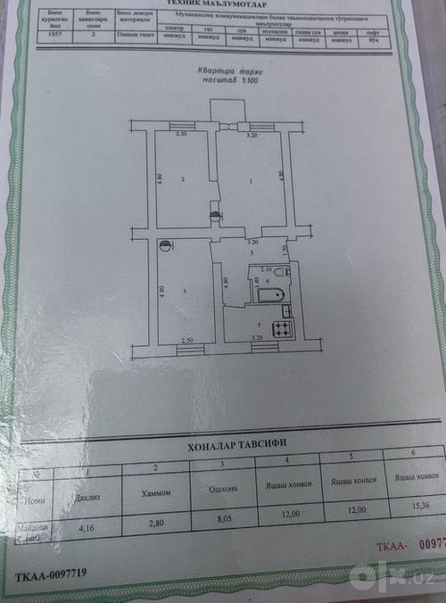 3-room apartment, 55 m²
