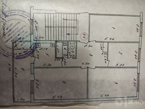4-xonali kvartira, 88 m²