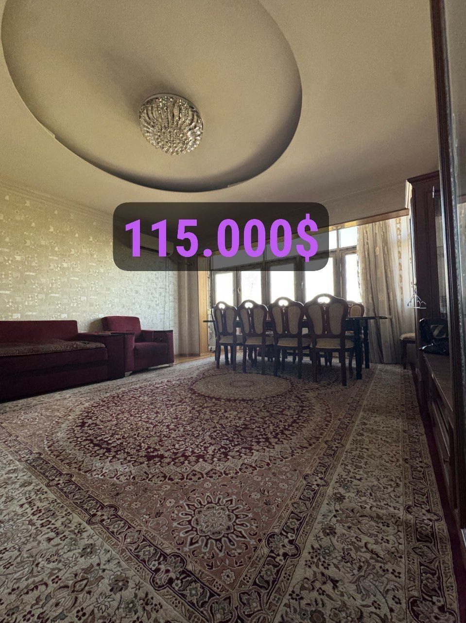 4-room apartment, 93 m², Tashkent, Shaykhantakhur District, for sale