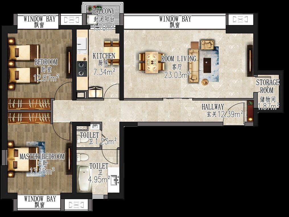 3-xonali kvartira, 80 m², Toshkent, Yunusobod tumani, sotuvga